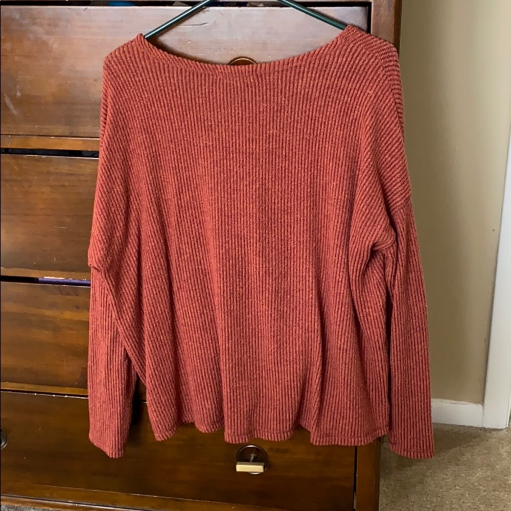 Rust Button-up Top - Picture 2 of 4